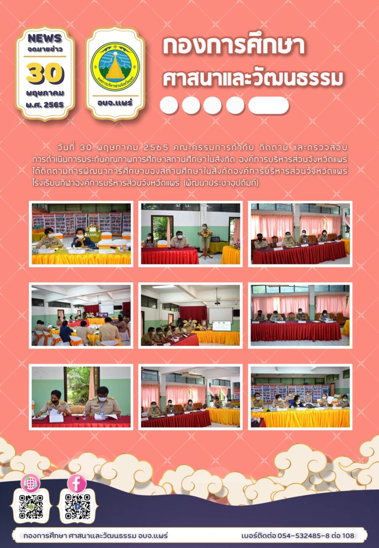 การดำเนินการประกันคุณภาพการศึกษาสถานศึกษาในสังกัด