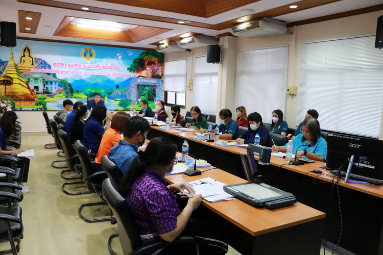 การประชุมหัวหน้าส่วนราชการและผู้อำนวยการสถานศึกษาในสังกัดองค์การบริหารส่วนจังหวัดแพร่ ครั้งที่ 5/2566
