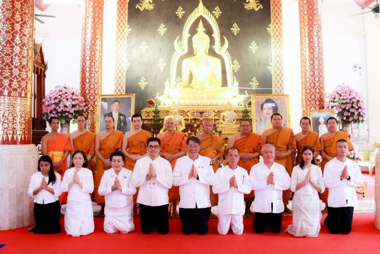 องค์การบริหารส่วนจังหวัดแพร่ ร่วมพิธีเจริญพระพุทธมนต์ เจริญจิตตภาวนา และกิจกรรม “รวมพลังสร้างสัปปายะ สู่วัดด้วยวิถี 5ส”