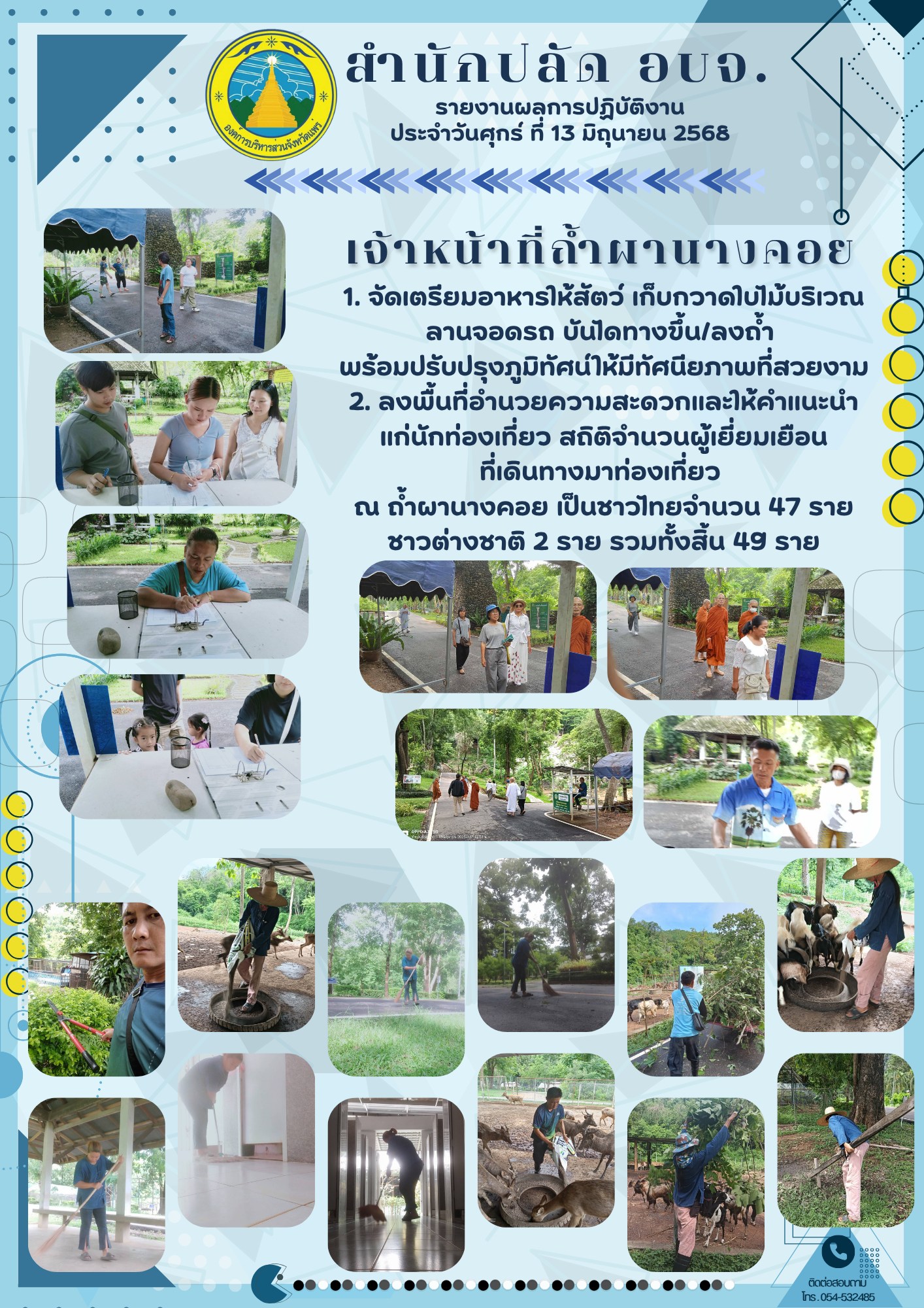 รายงานการปฏิบัติงาน