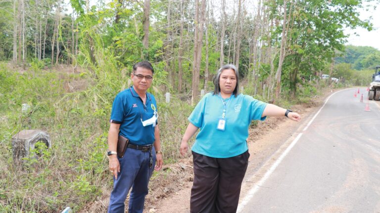 โครงการปรับปรุงผิวทางแอสฟัลท์ติกคอนกรีต สาย พร.ถ.1-0040 บ้านผ้าจั๊บ – บ้านวังเย็น อำเภอลอง จังหวัดแพร่