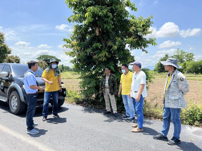 ตรวจติดตามความคืบหน้าโครงการปรับปรุงผิวทางแอสฟัลท์ติกคอนกรีต สาย พร.ถ. 1-0016